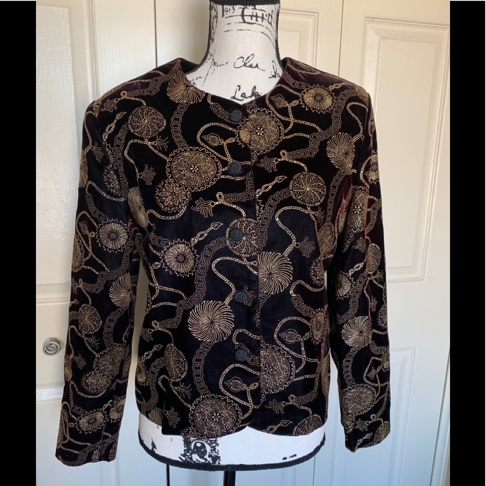 Norton McNaughton Vintage Velvet Short Jacket